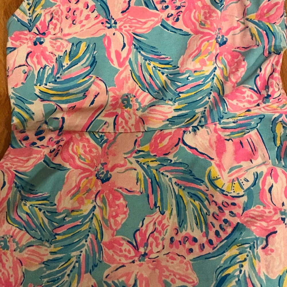 Like-new (sold) Lilly Pulitzer Carice girl’s sz 16 dress w/ strappy v-back. - Picture 3 of 8